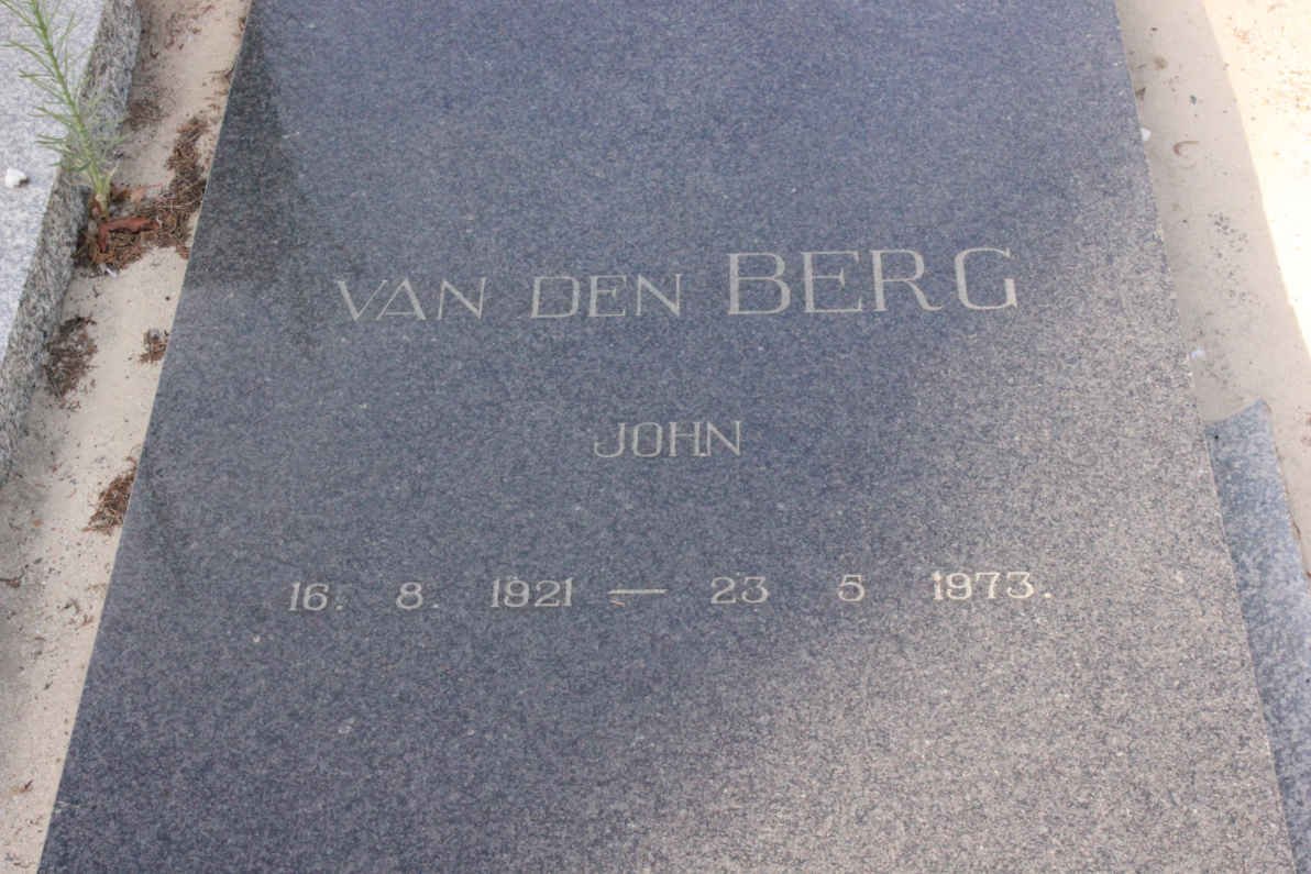 BERG John, van den 1921-1973