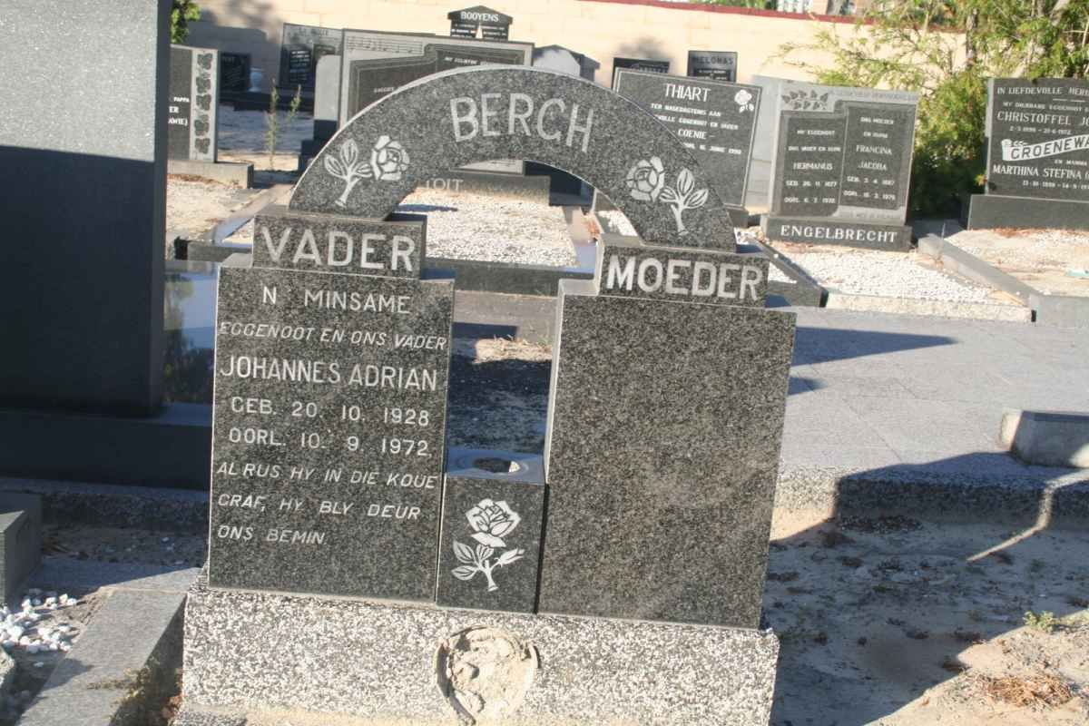 BERGH Johannes Adrian 1928-1972