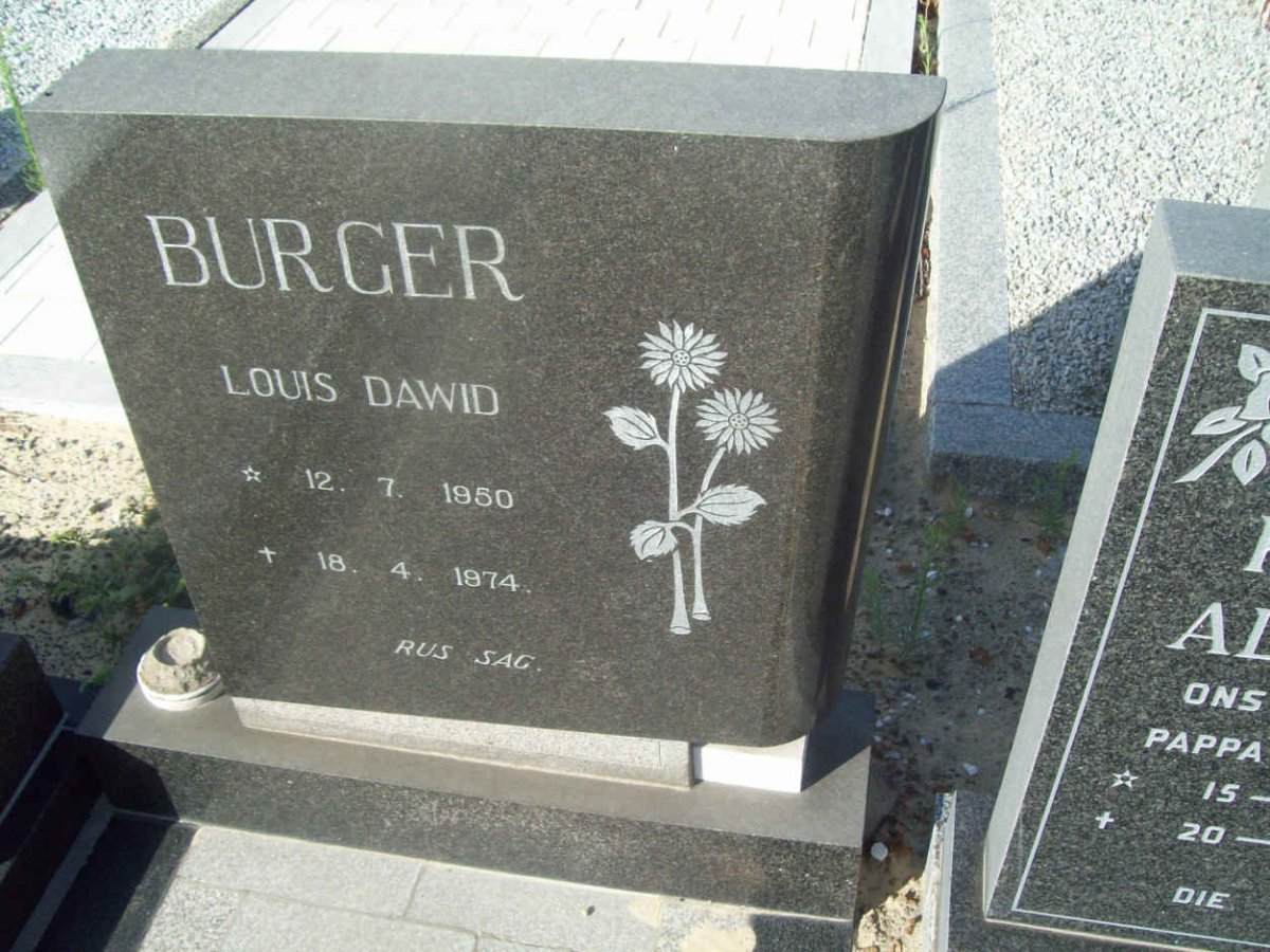 BURGER Louis Dawid 1950-1974