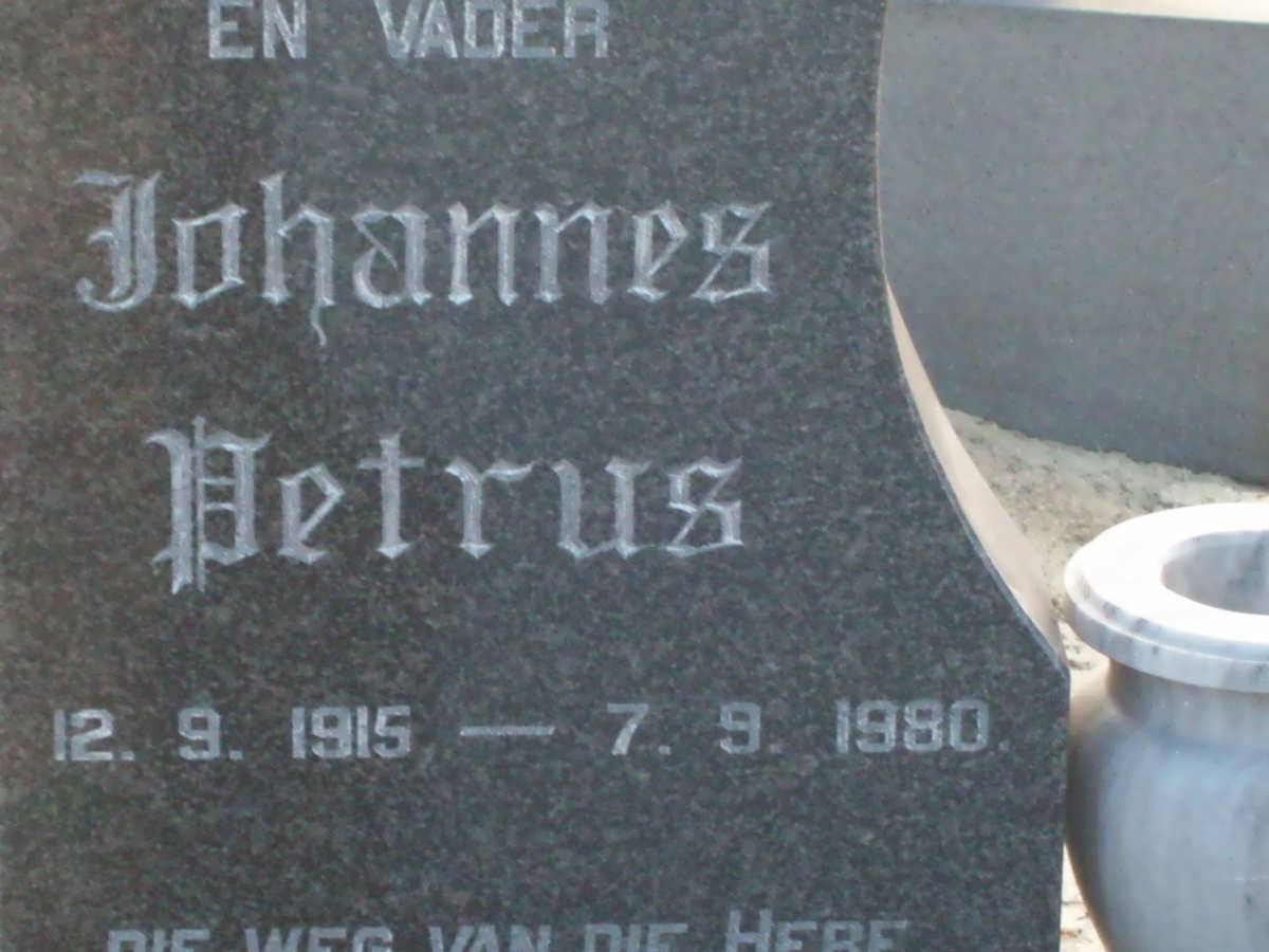 BOSMAN Johannes Petrus 1915-1980