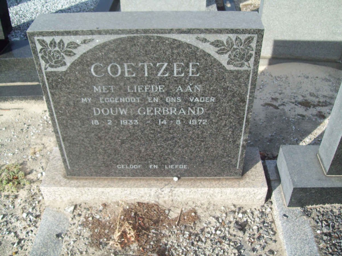 COETZEE Douw Gerbrand 1933-1972