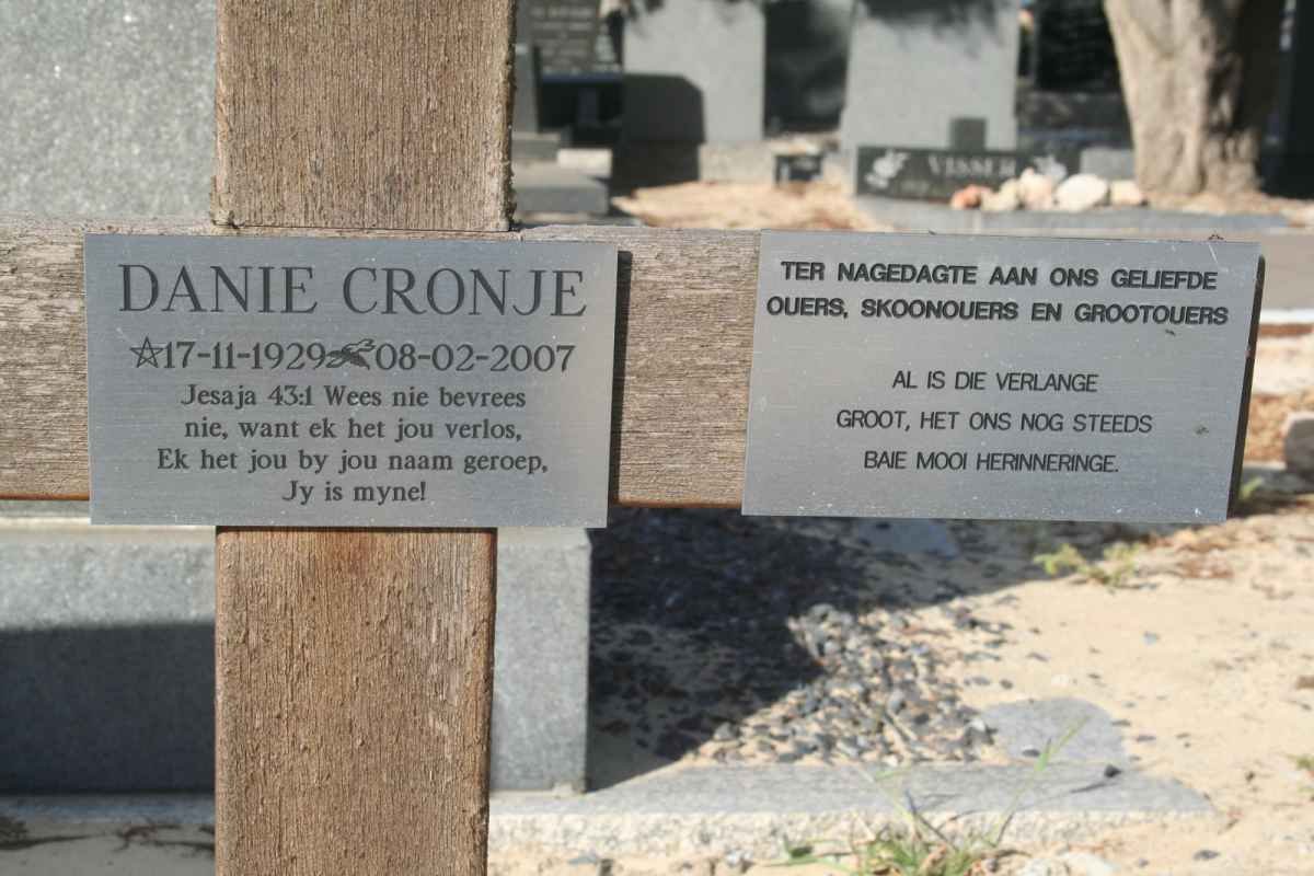 CRONJE Danie 1929-2007
