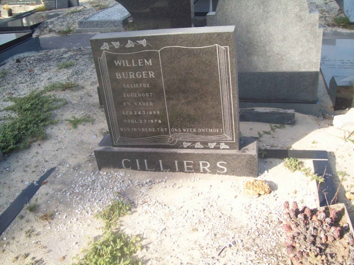 CILLIERS Willem Burger 1895-1974