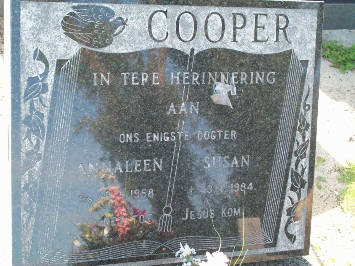 COOPER Annaleen Susan 1958-1984