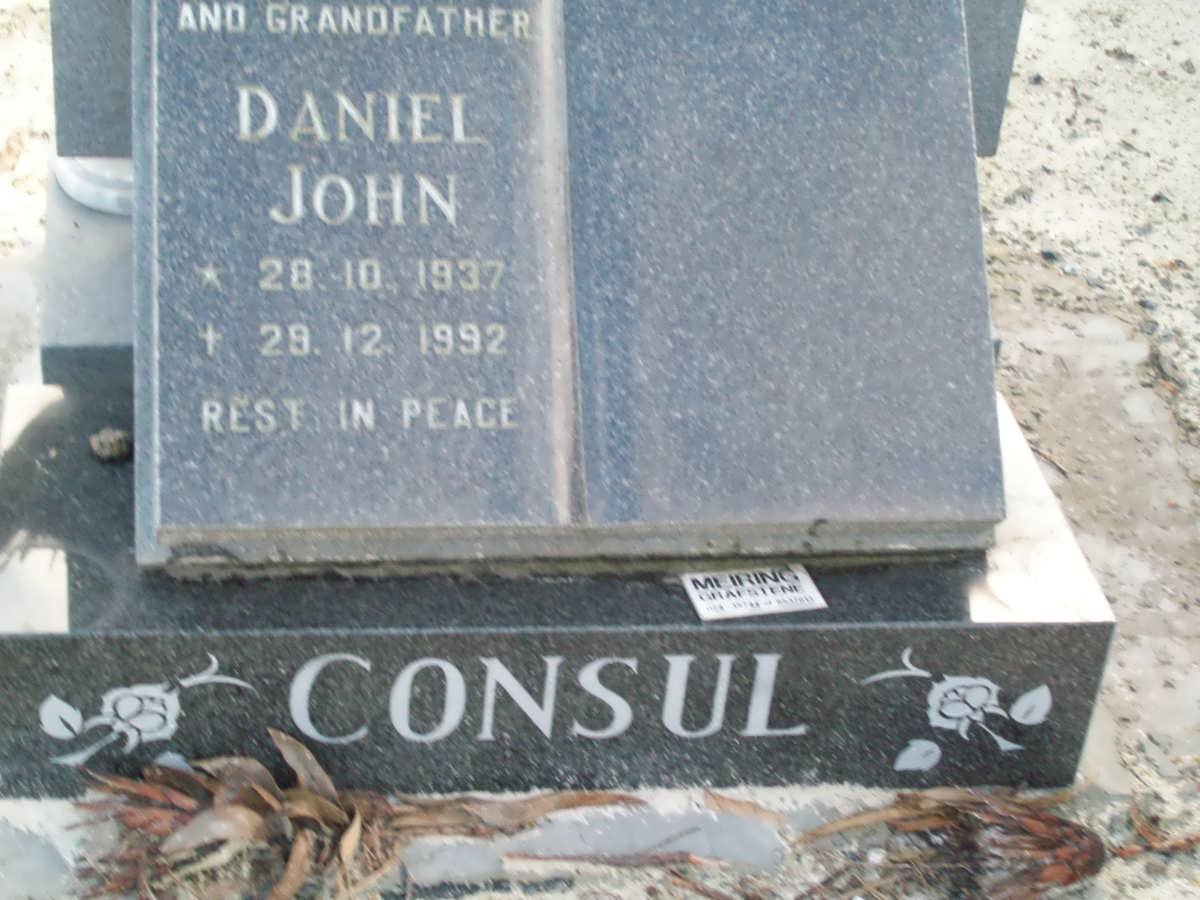CONSUL Daniel John 1937-1992