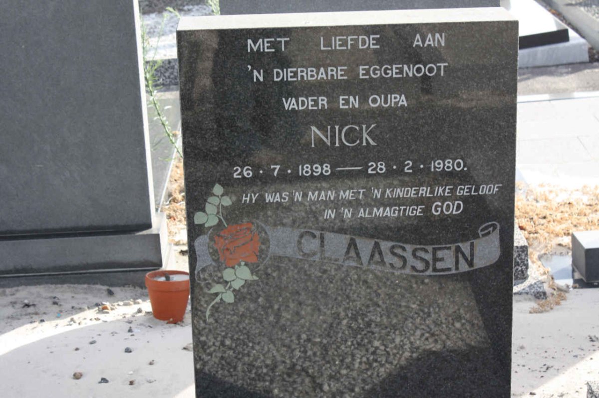 CLAASSEN Nick 1898-1980