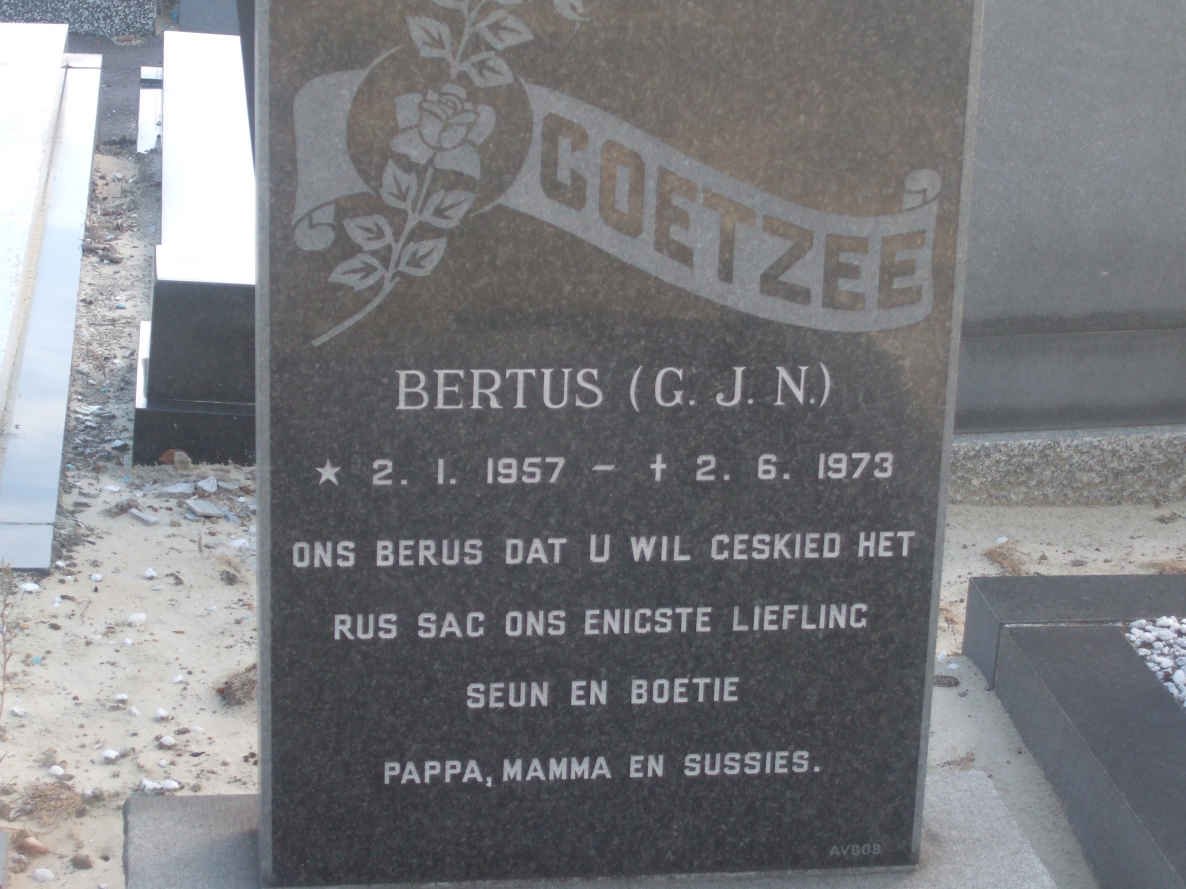 COETZEE G.J.N. 1957-1973