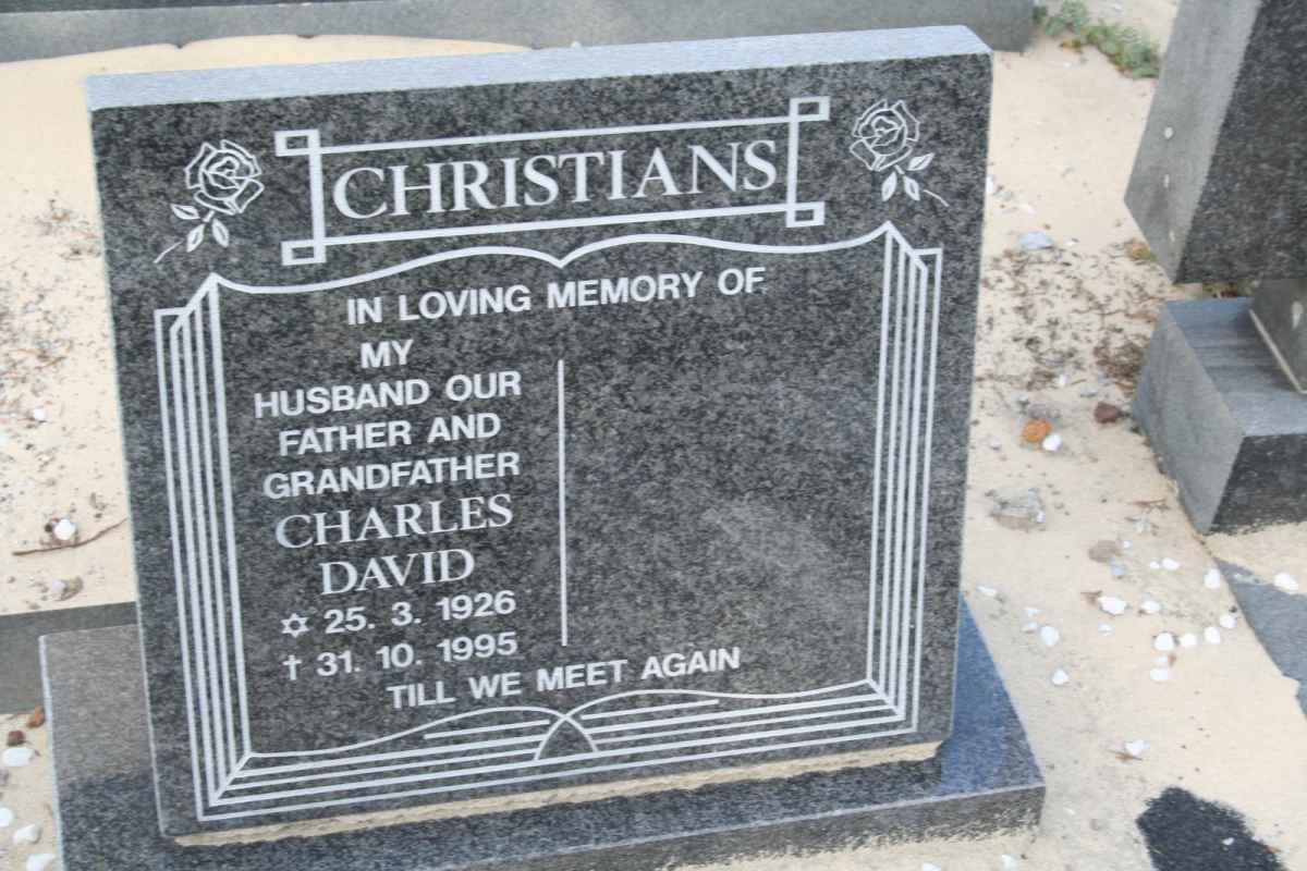 CHRISTIANS Charles David 1926-1995