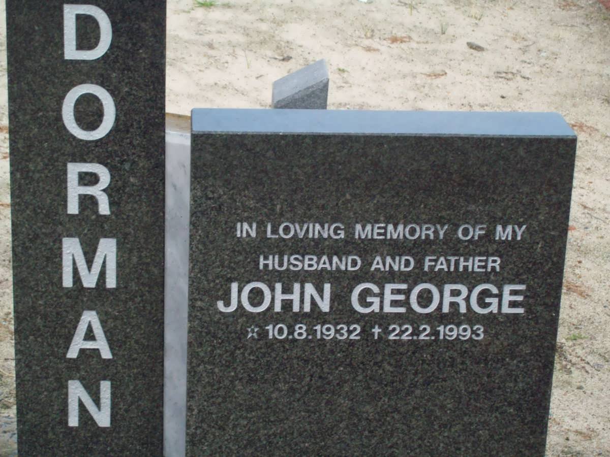 DORMAN John George 1932-1993