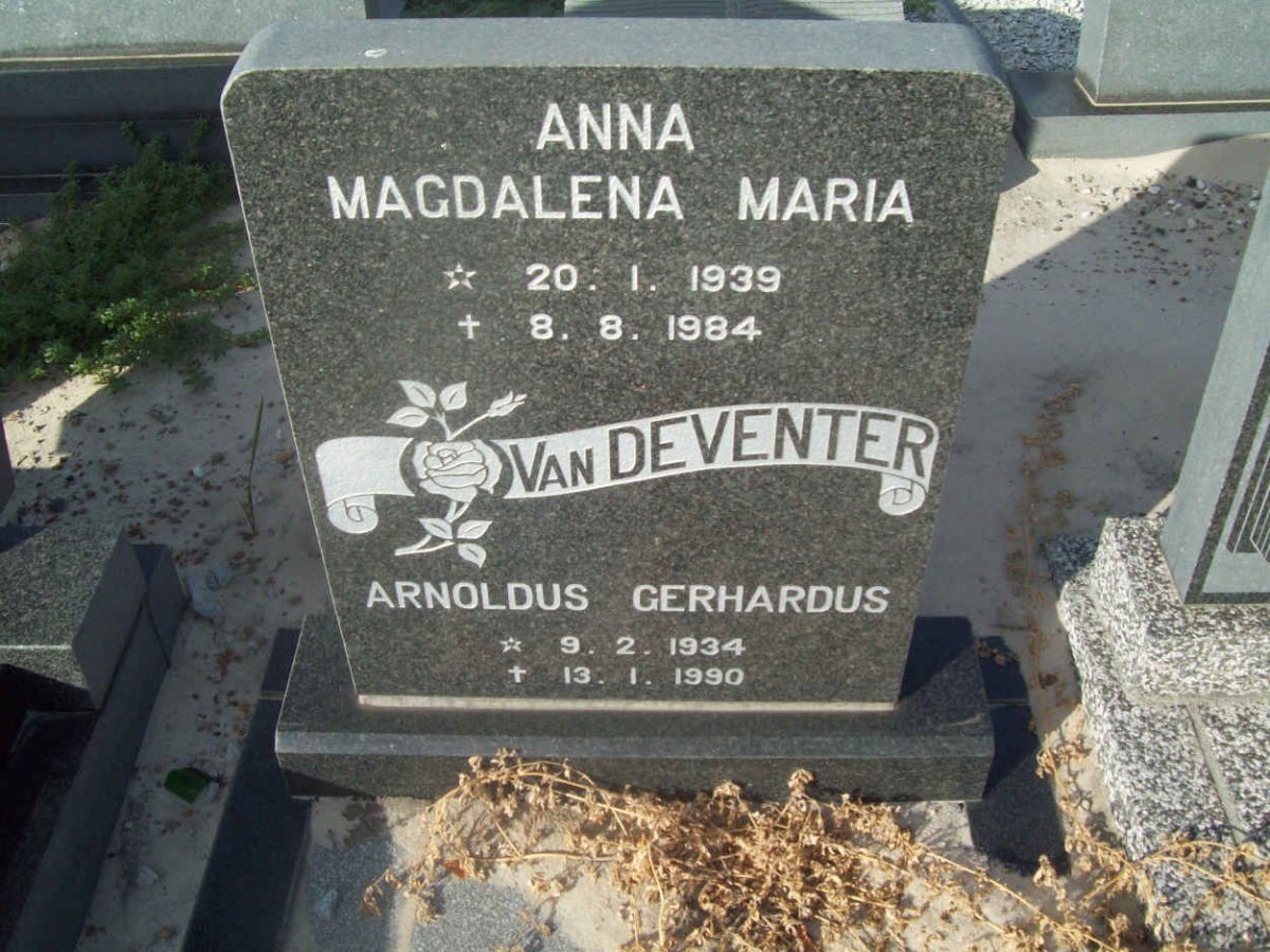 DEVENTER Arnoldus Gerhardus, van 1934-1990 &amp; Anna Magdalena Maria 1939-1984