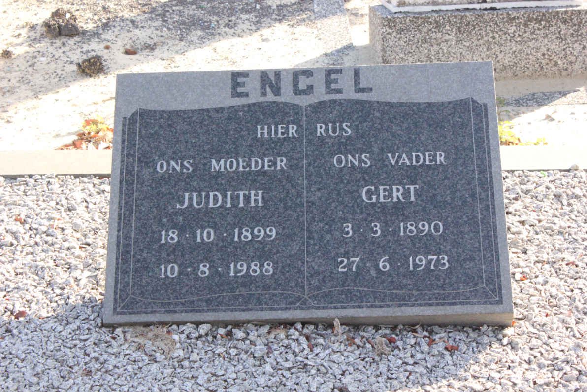 ENGEL Gert 1890-1973 &amp; Judith 1899-1988