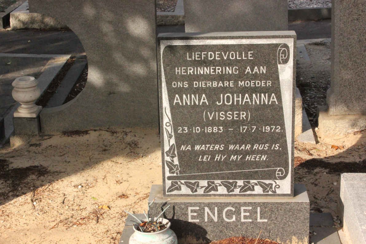 ENGEL Anna Johanna nee VISSER 1883-1972