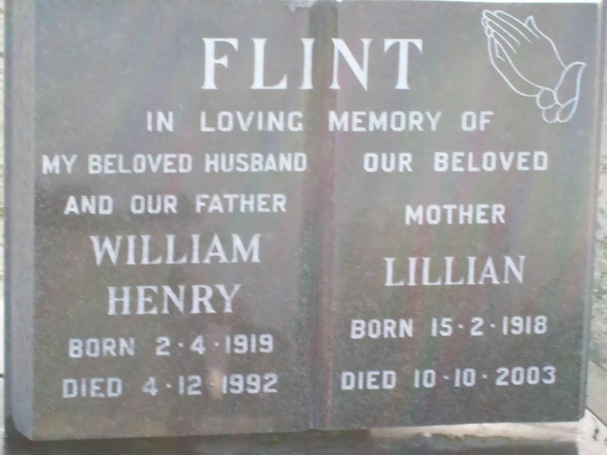 FLINT William Henry 1919-1992 &amp; Lillian 1918-2003