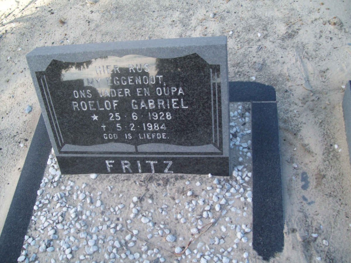 FRITZ Roelof Gabriel 1928-1984