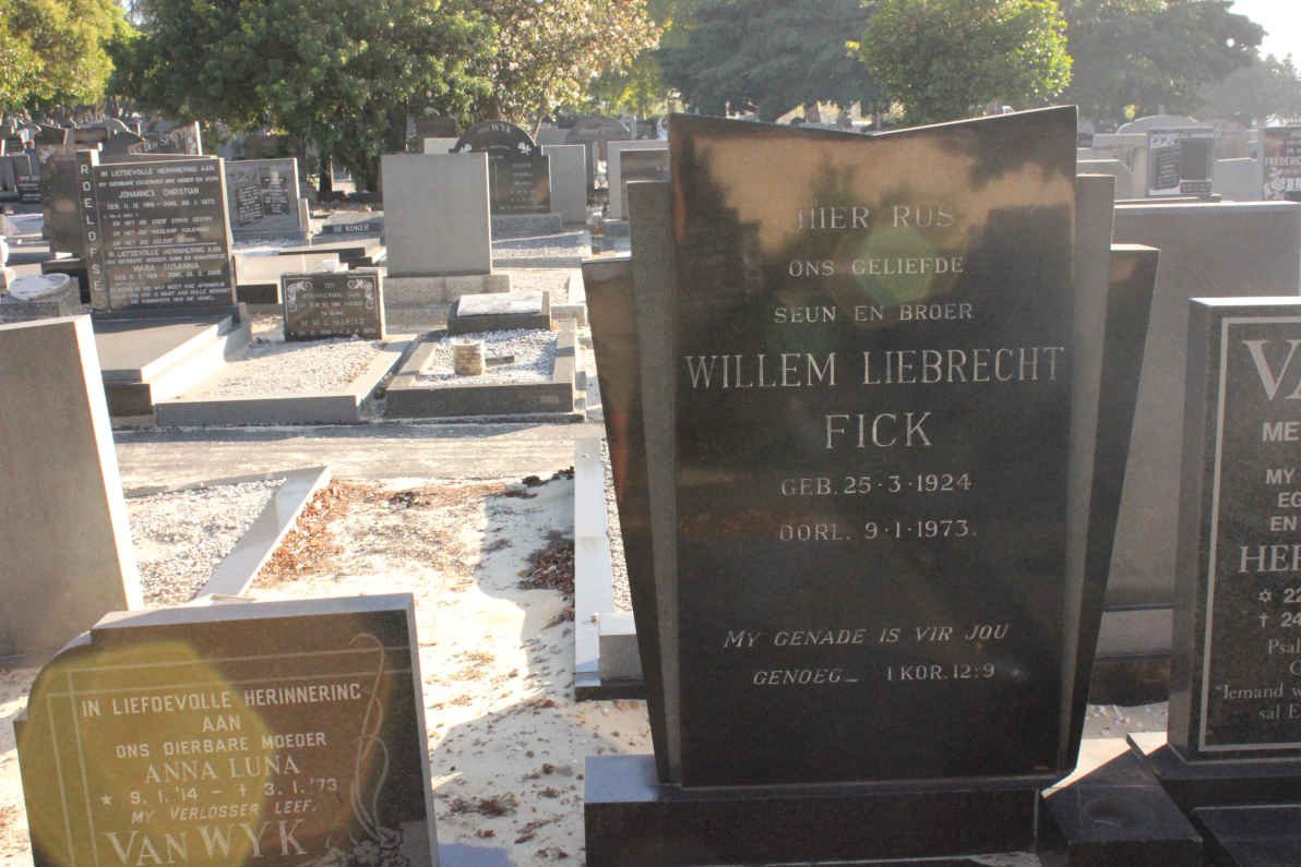 FICK Willem Liebrecht 1924-1973