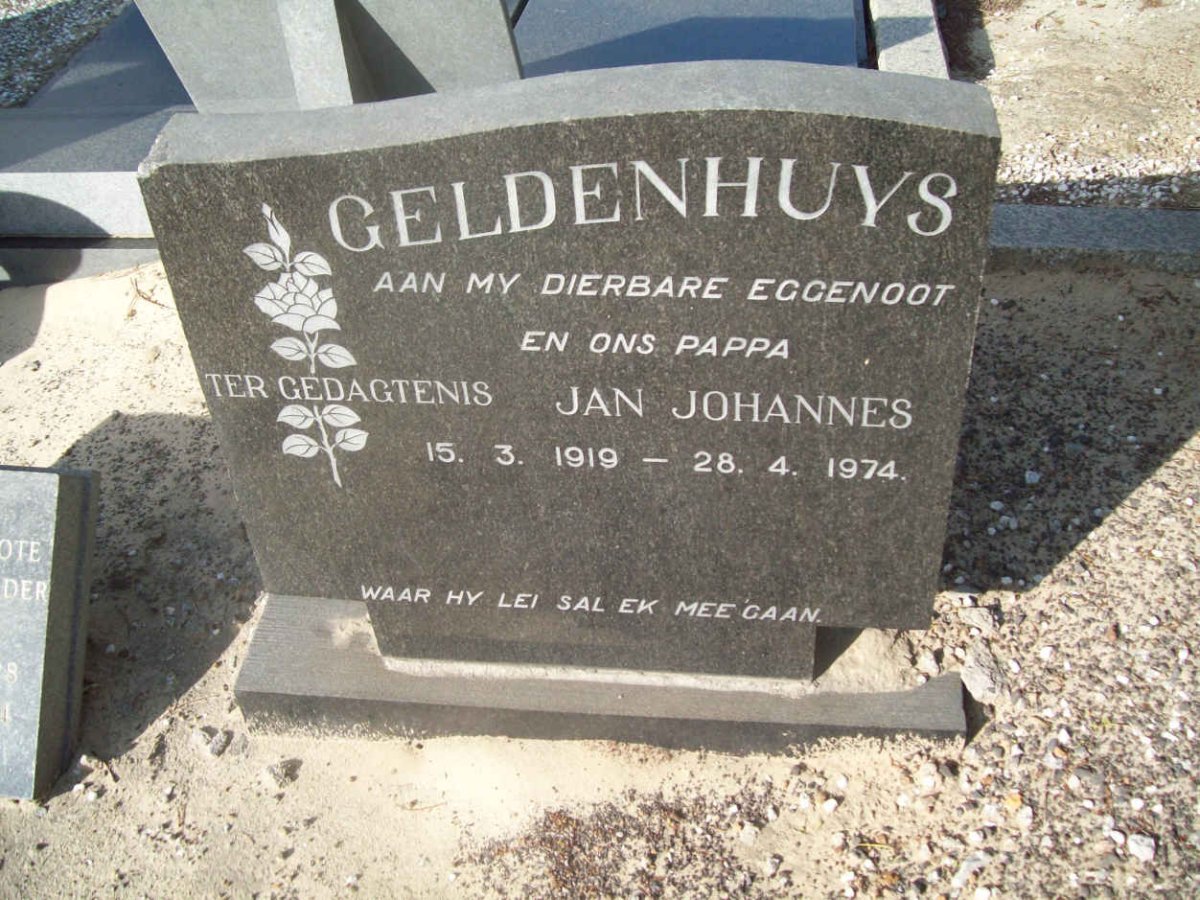 GELDENHUYS Jan Johannes 1919-1974