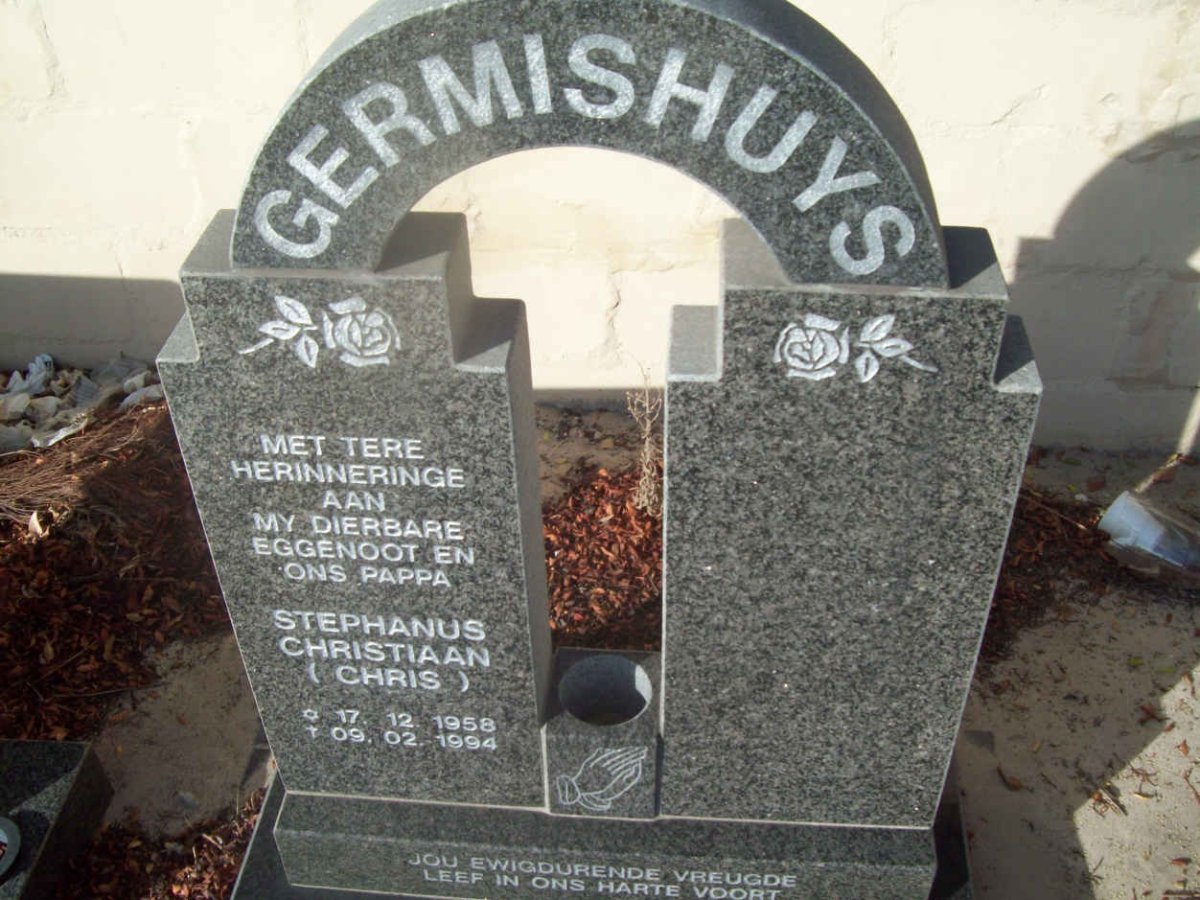 GERMISHUYS Stephanus Christiaan 1958-1994