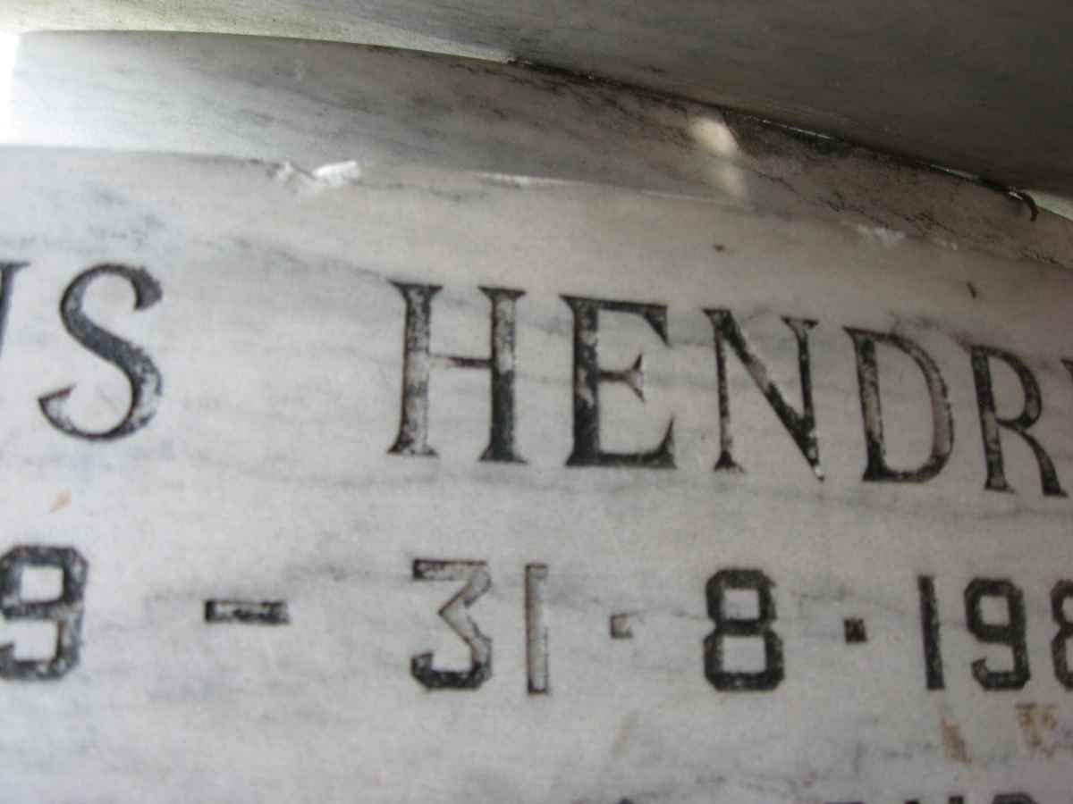 GUERRE Jacobus Hendrik, de la 1889-198?