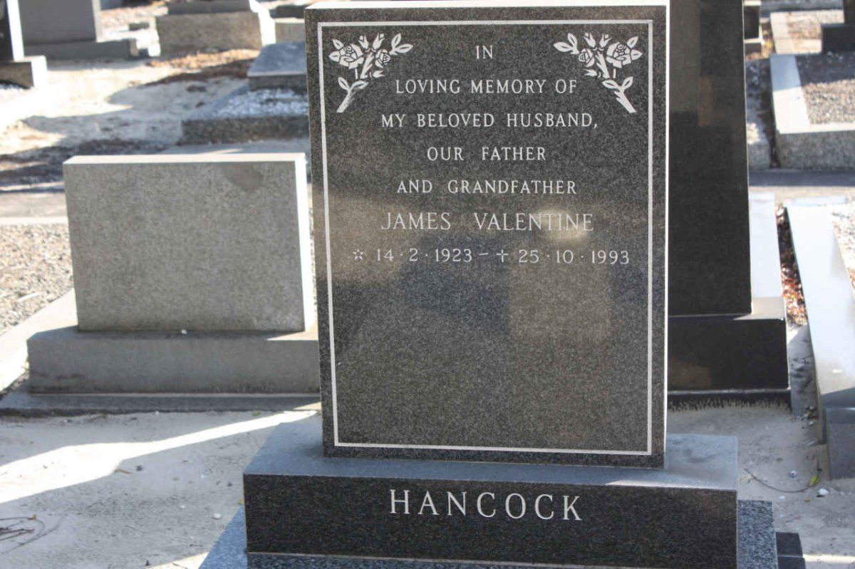 HANCOCK James Valentine 1923-1993