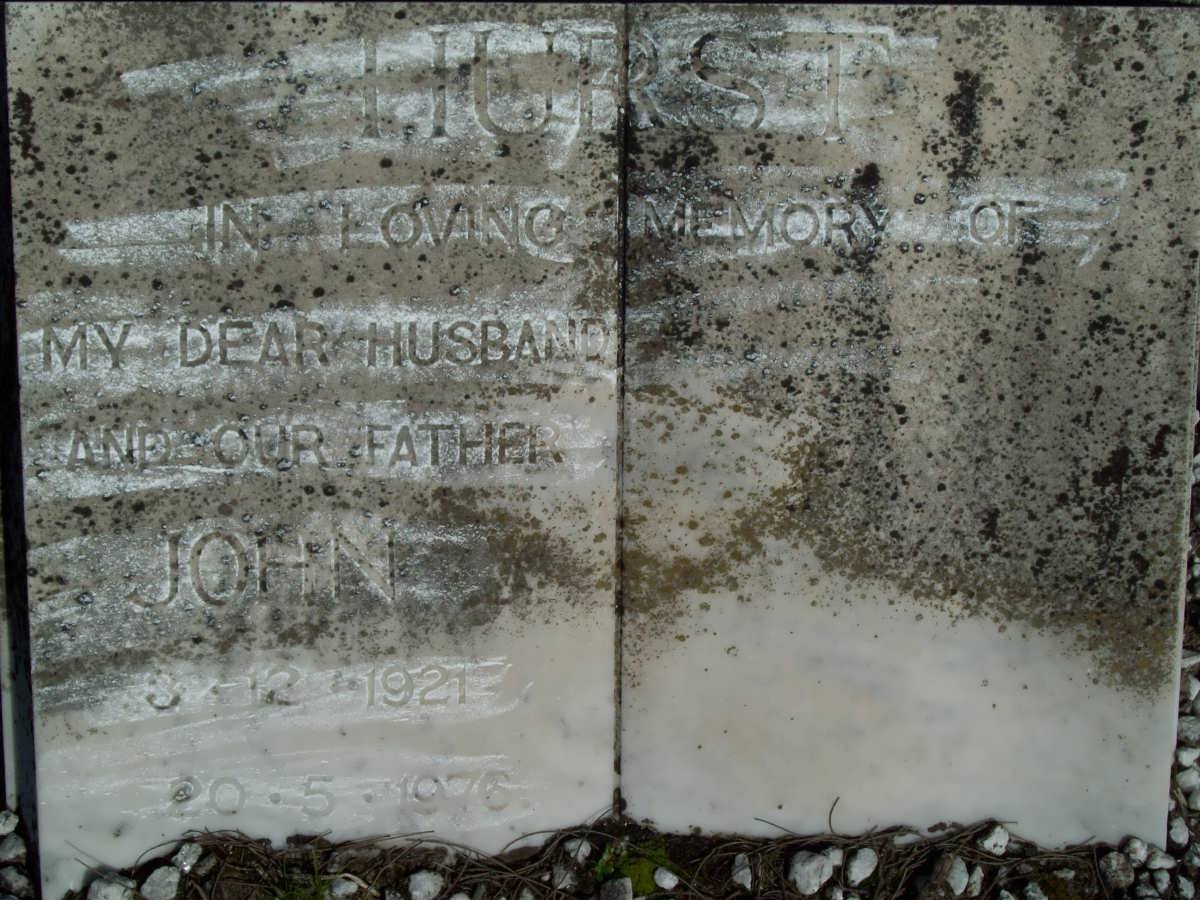 HURST John 1921-1976