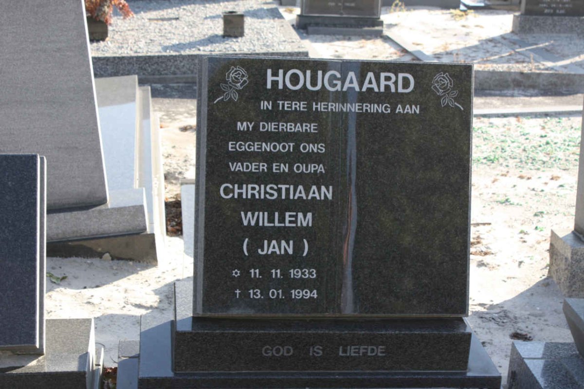 HOUGAARD Christiaan Willem 1933-1994