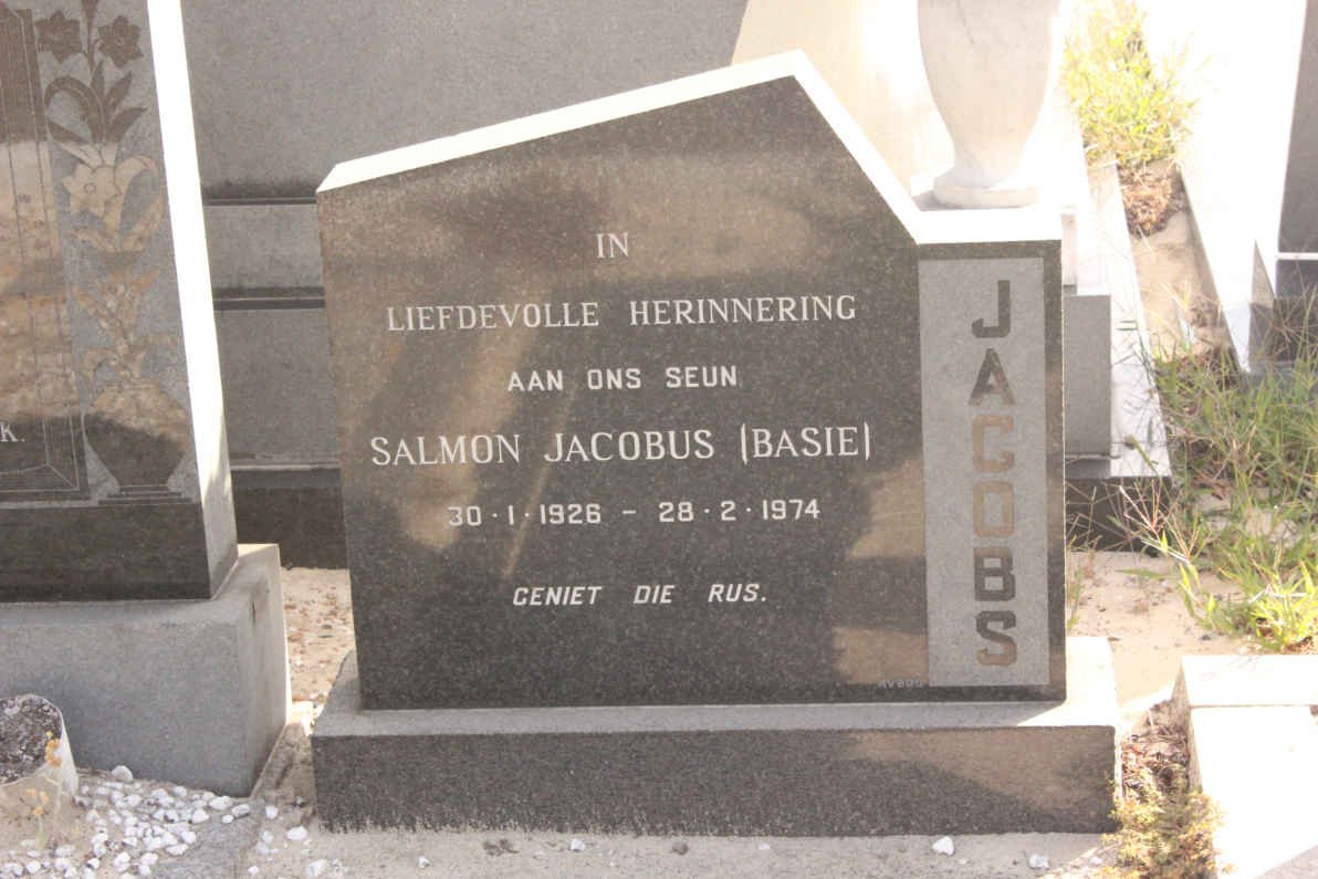 JACOBS Salmon Jacobus 1926-1974