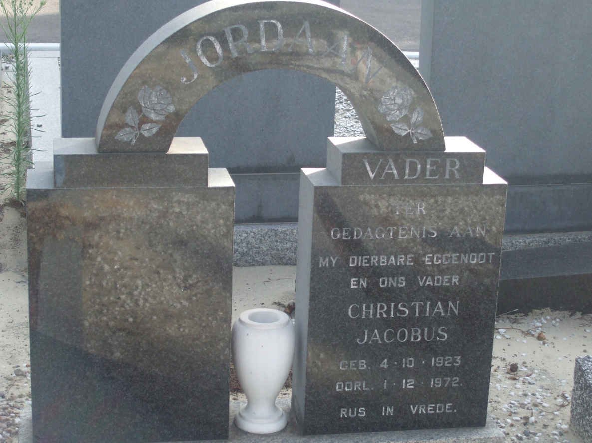 JORDAAN Christiaan Jacobus 1923-1972