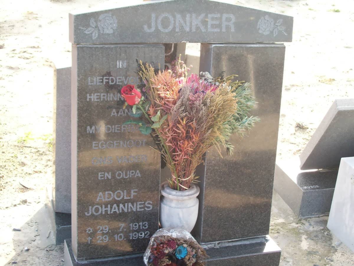 JONKER Adolf Johannes 1913-1992