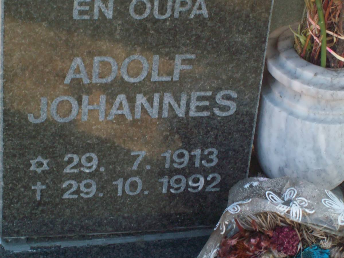 JONKER Adolf Johannes 1913-1992
