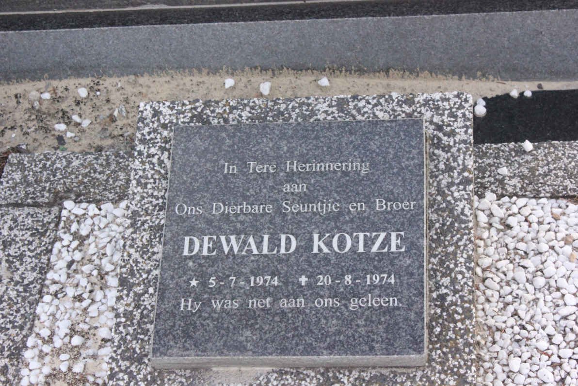 KOTZE Dewald 1974-1974