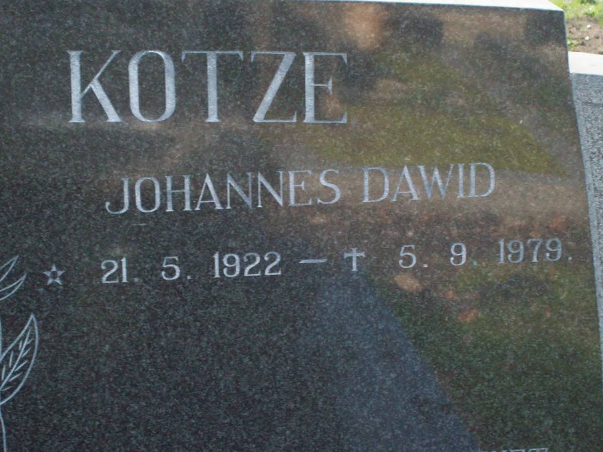 KOTZE Johannes Dawid 1922-1979