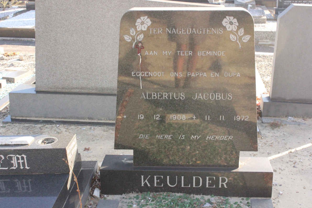 KEULDER Albertus Jacobus 1908-1972