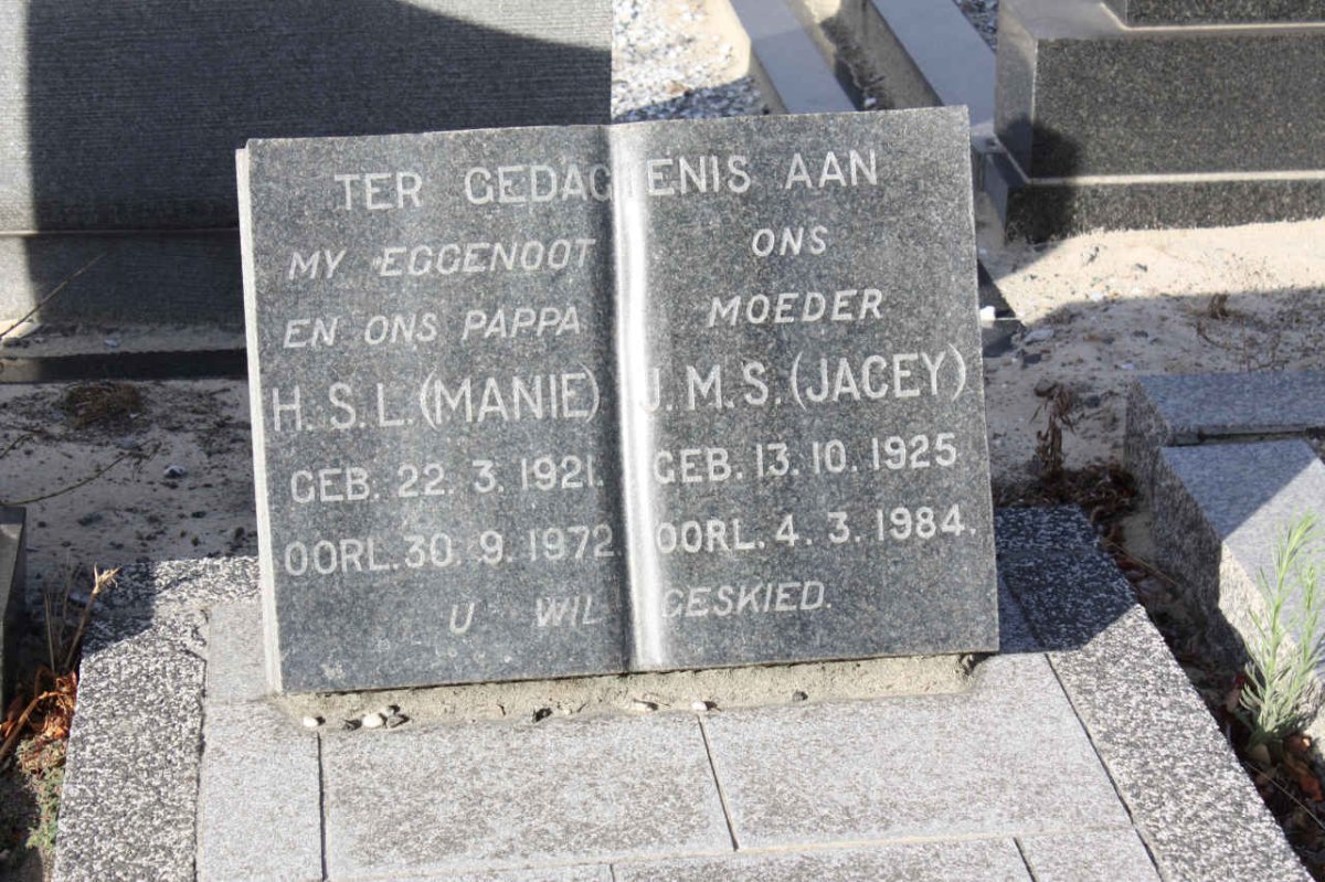 KITSHOFF H.S.L. 1921-1972 &amp; J.M.S. 1925-1984