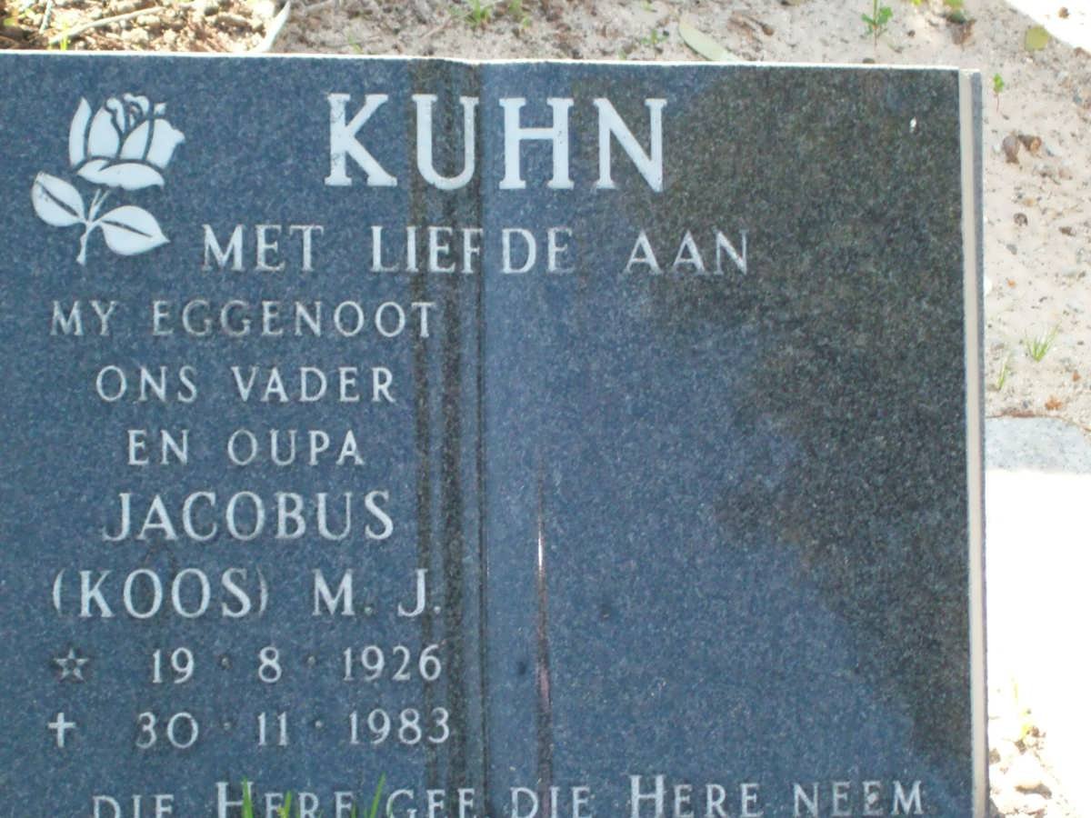 KUHN Jacobus M.J. 1926-1983