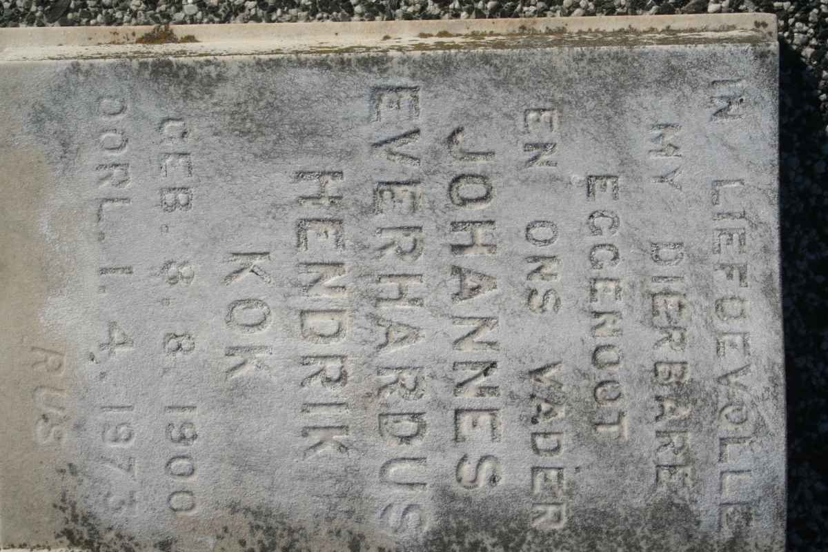 KOK Johannes Everhardus Hendrik 1900-1973