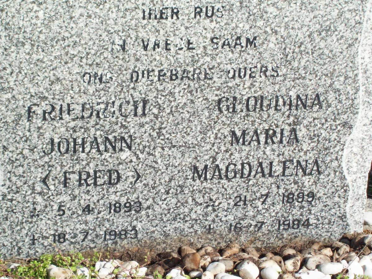 KIRSCHBAUM Friedrich Johann 1893-1983 &amp; Gloumina  Maria Magdalena 1899-1984