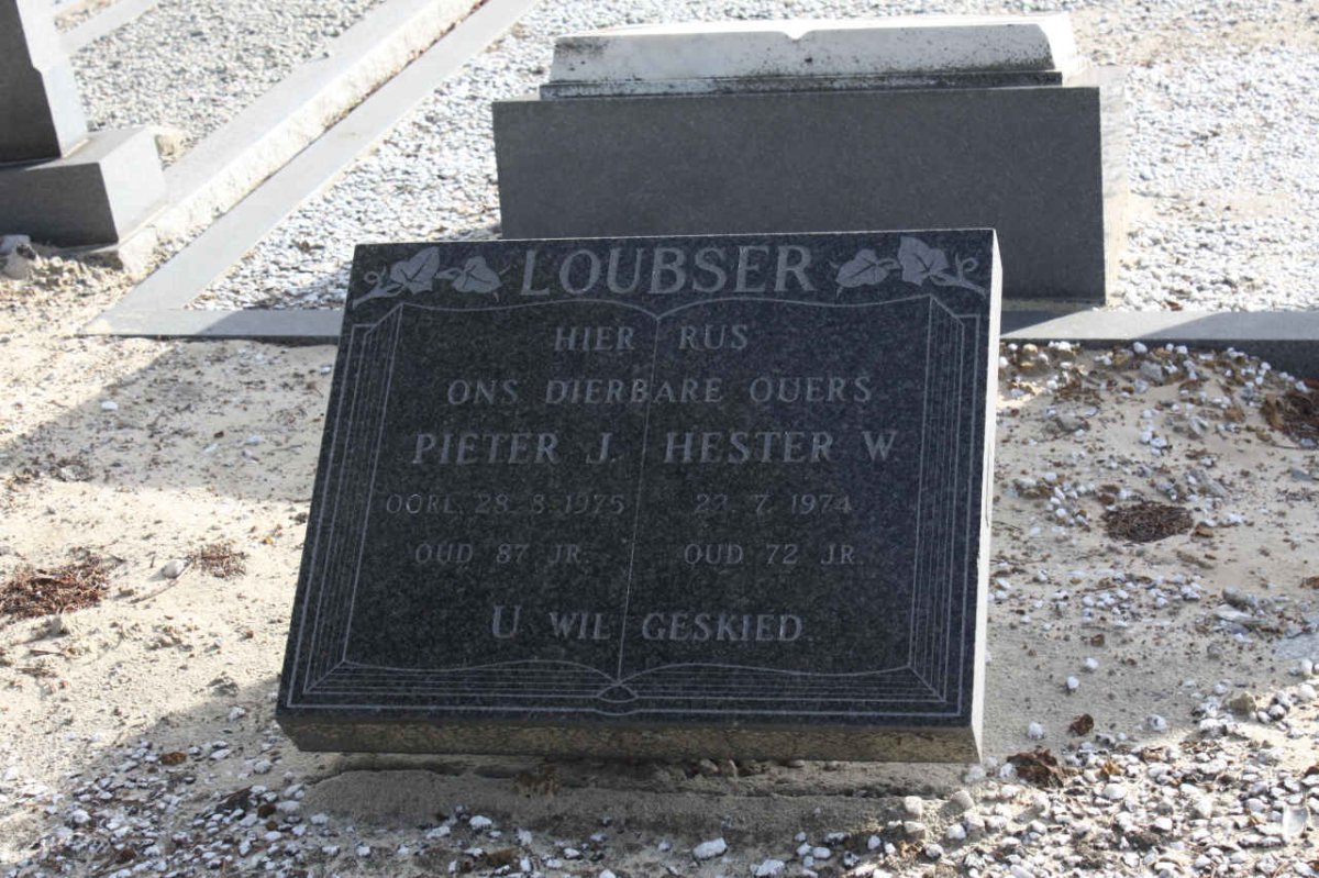 LOUBSER Pieter J. -1975 &amp; Hester W. -1974