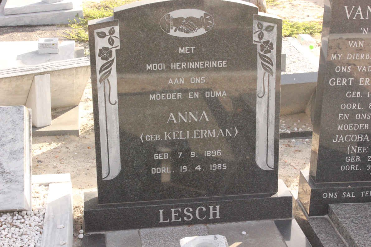 LESCH Anna nee KELLERMAN 1896-1985
