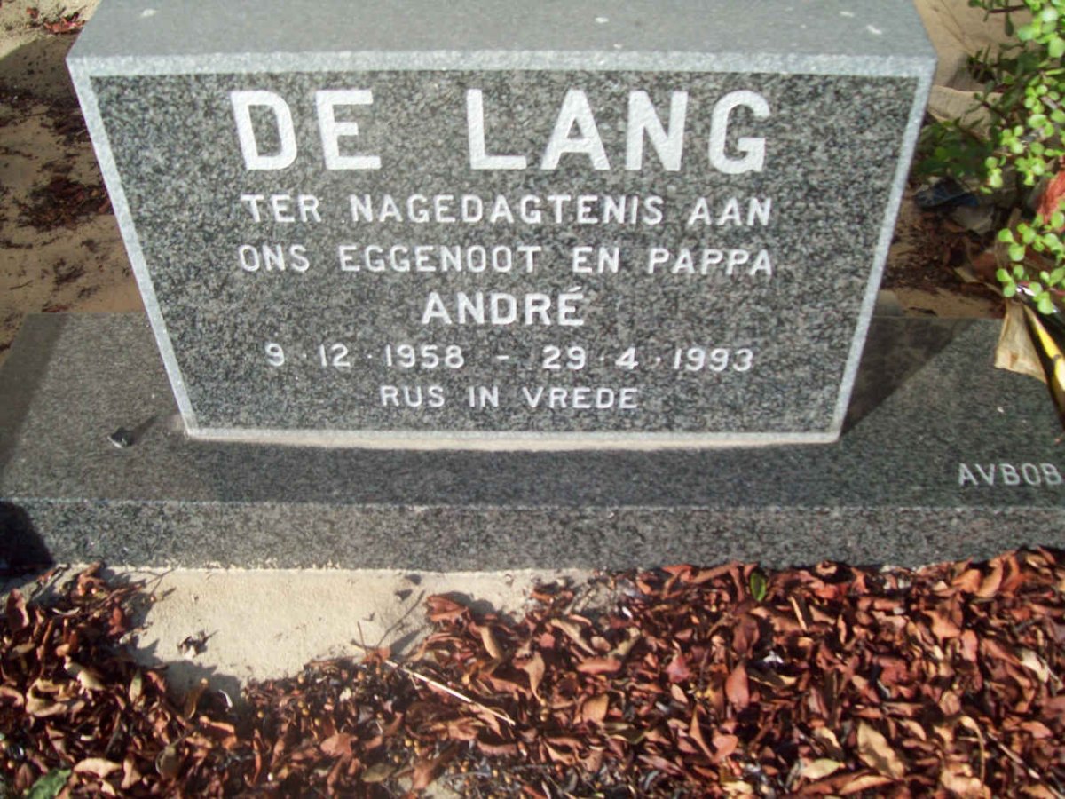 LANG André, de 1958-1993