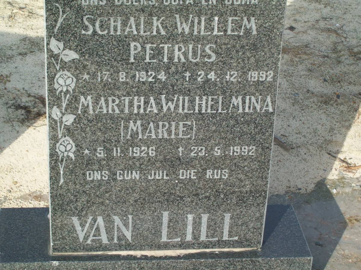LILL Petrus, van 1924-1992 &amp; Martha Wilhelmina 1926-1992