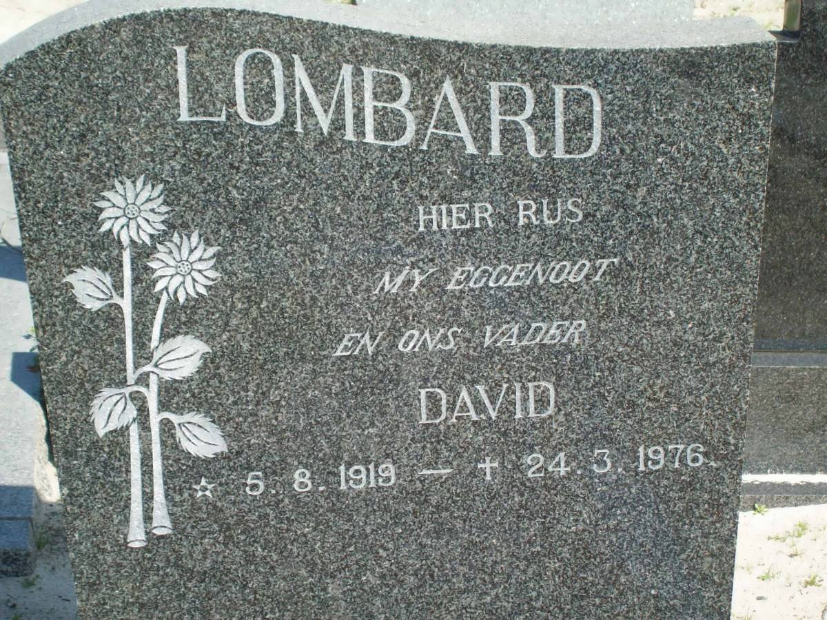 LOMBARD David 1919-1976