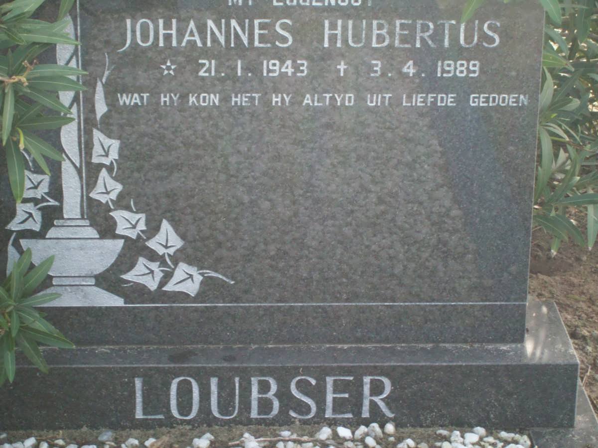 LOUBSER Johannes Hubertus 1943-1989