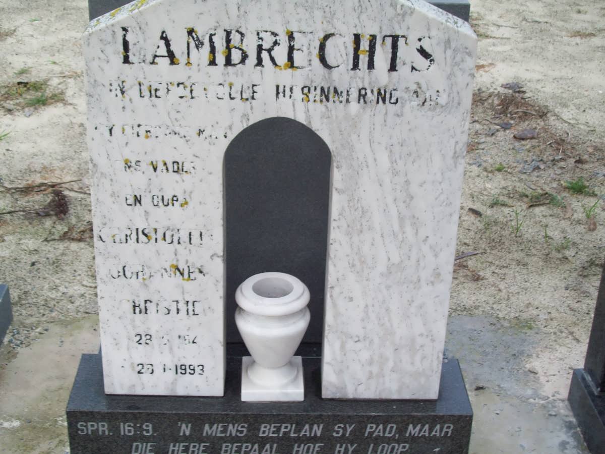 LAMBRECHTS Christofer Johannes Christie 194?-1993