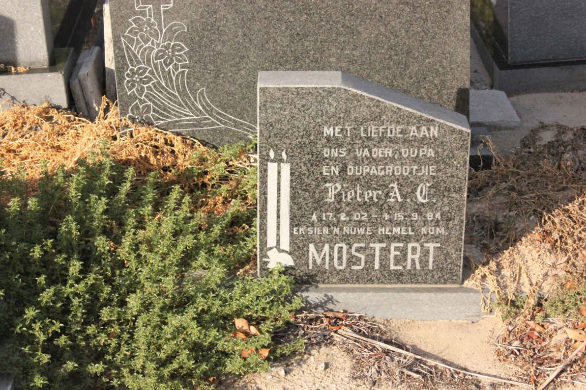 MOSTERT Pieter A.C. 1902-1984