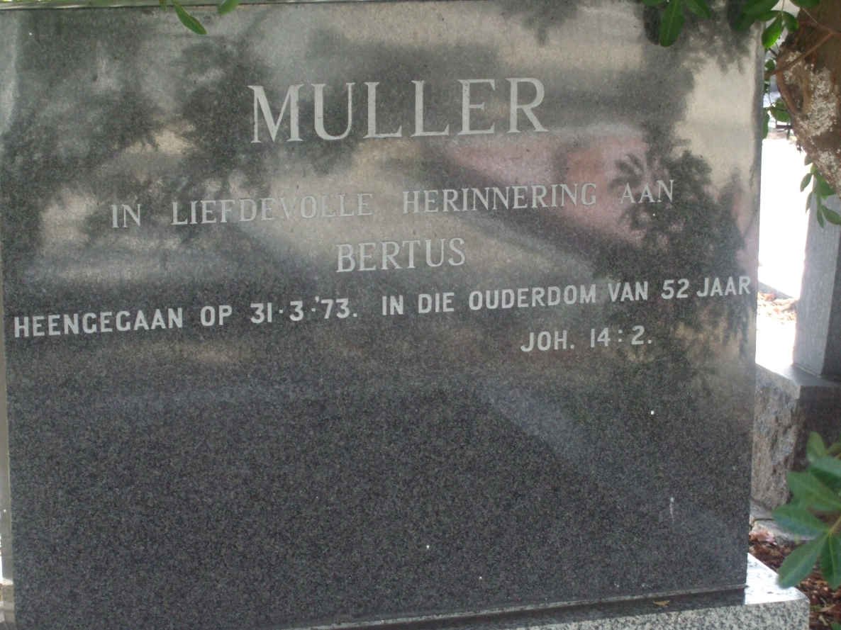 MULLER Bertus - 1973