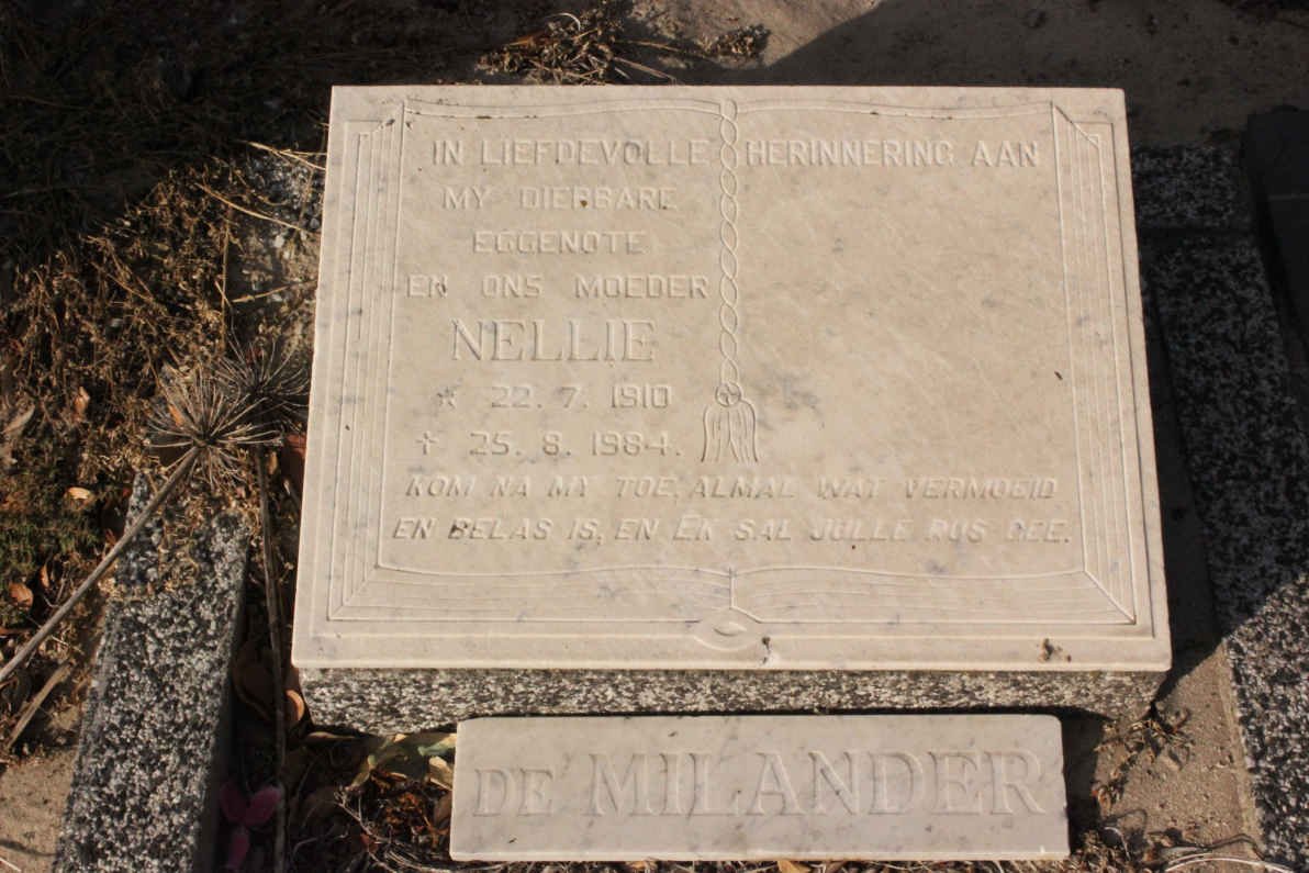 MILANDER Nellie, de 1910-1984
