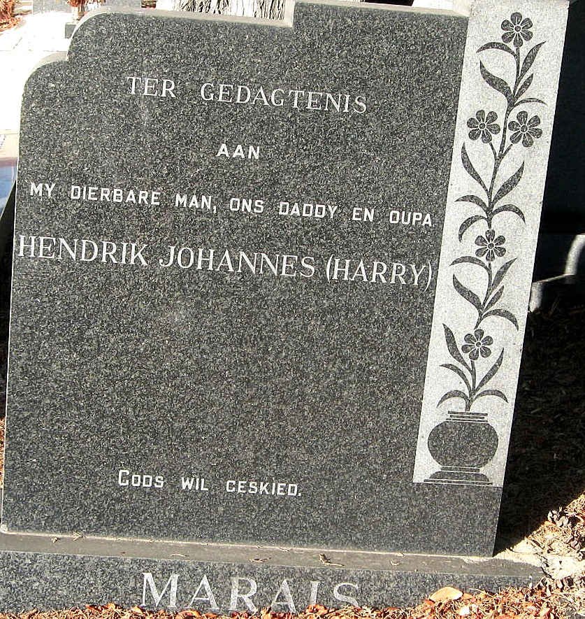 MARAIS Hendrik Johannes