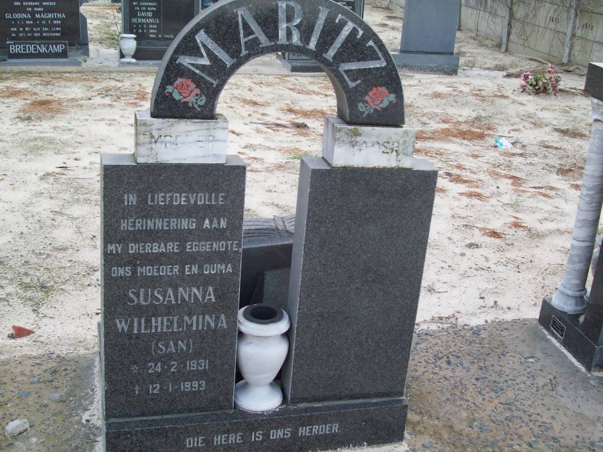 MARITZ Susanna Wilhelmina 1931-1993