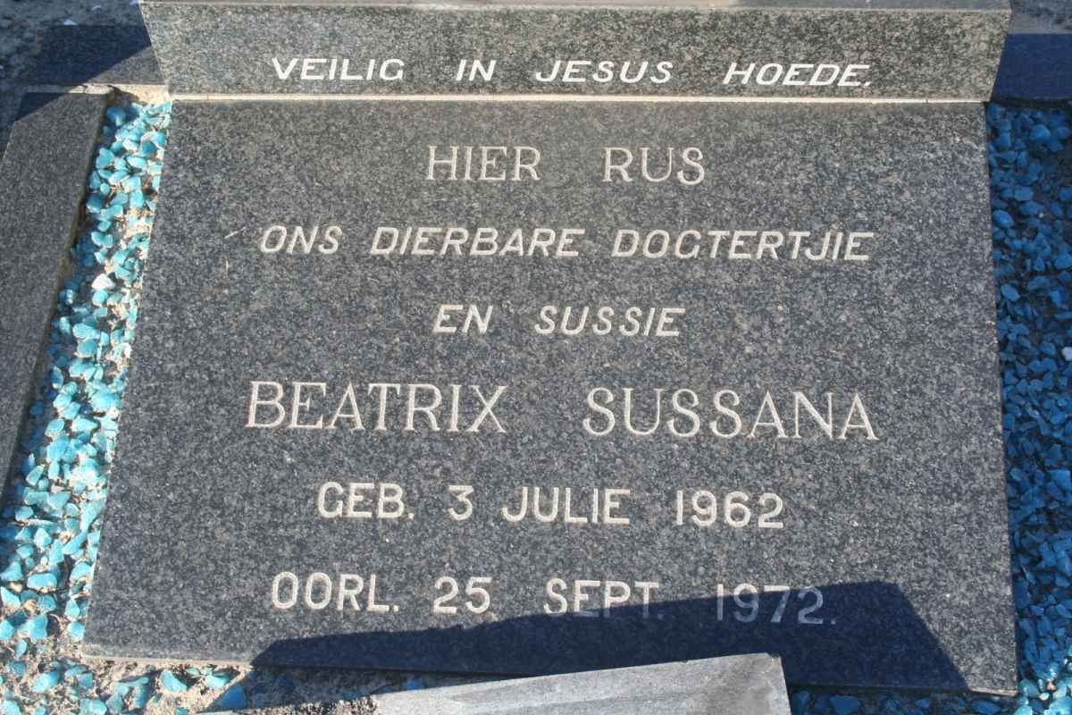 MAREE Beatrix Susanna 1962-1972