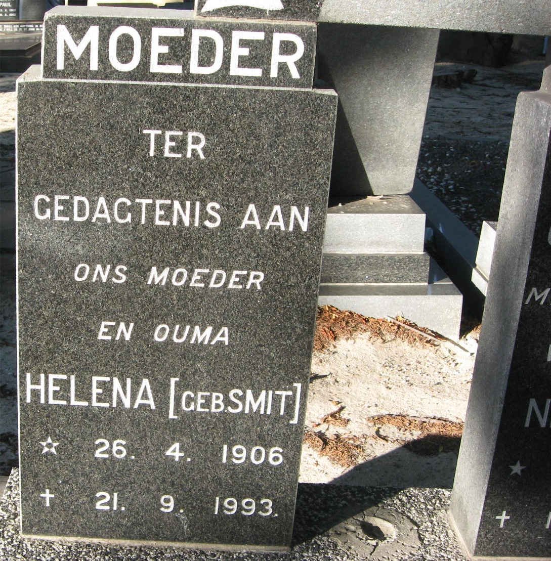 MOSTERT Helena nee SMIT 1906-1993
